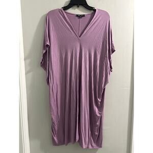 Yana K Purple v neck‎ dress one size